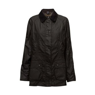 Barbour Groene Beadnell Waxjas voor Vrouwen - Dames - Jassen - Groen - Maat: XL Katoen