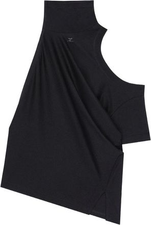Courr&egrave;ges Rigide blouse met opstaande kraag - Dames - T-shirts - Zwart - S - Tops