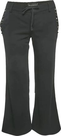 Zadig&Voltaire Flared broek met studs - Zwart
