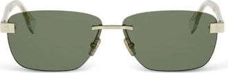 Fendi Zonnebrillen - Heren - Zonnebrillen - Geel - 61 MM - Accessoires