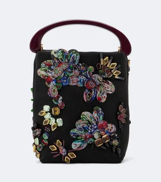Dries Van Noten Small embellished top-handle bag