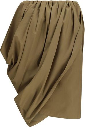 Chlo&eacute; Womens Bicolor Cotton Midi Skirt