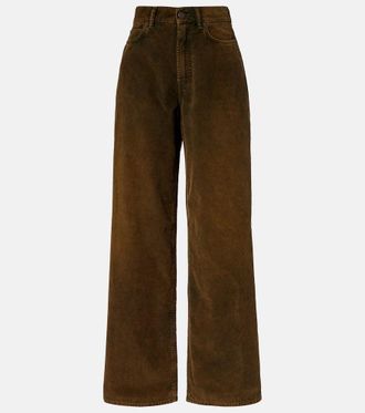 Acne Studios Mid-rise cotton corduroy wide-leg pants