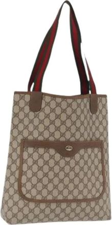 Gucci Pre-owned Tote Bags, female, Beige, Size: ONE SIZE Pre-owned Vintage Tote Bag