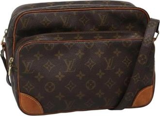 Louis Vuitton Pre-owned Monogram Canvas Schoudertas - Dames - Vintage Schoudertas - Bruin - ONE Size - Leer - Vintage