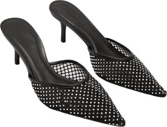 Billini Womens Dez Heels In Black Mesh