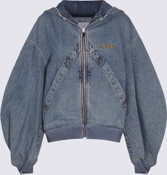 The Attico Jackets Blue And Green-Donna