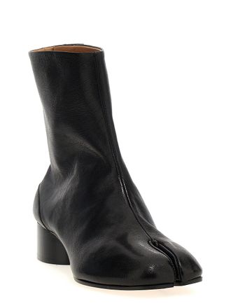 Maison Margiela Womens Black Lamb Leather Ankle Boots