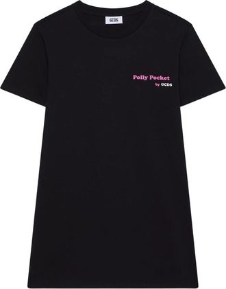GCDS Katoenen Jurk - Dames - Korte kleedjes - Zwart - XS - Katoen - Kleedjes
