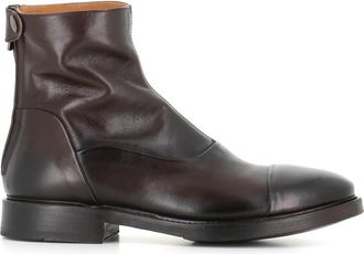 Alberto Enkellaars - Heren - Enkellaarsjes - Bruin - 43 EU - Leer - Schoenen