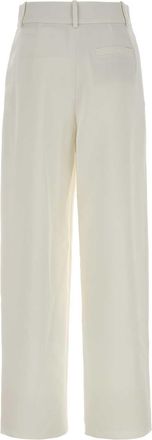 Giorgio Armani Silk Trousers - White