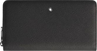 Montblanc Montblanc, Accessoires, Heren, Zwart, ONE Size, Leer, Sartorial Wallet 12cc with Zip