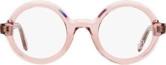 Moncler ML5194 Round Acetate Eyeglasses - Pink