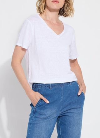 Lyss&eacute; Cyrus Box-Cut V-Neck Tee