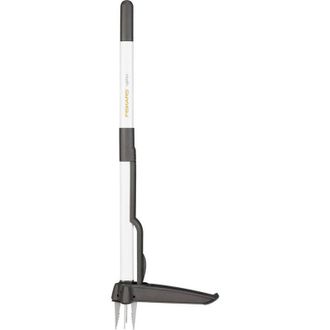 Fiskars Weed, Lunghezza: 90 Cm, Acciaio Inox Manico / Manico In Plastica, Brown White Light