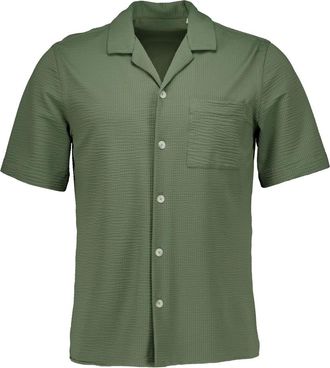Xacus Active Shirt - Heren - Korte mouwen Overhemden - Groen - XL - Leer - Overhemden