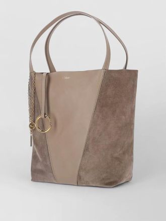 Chlo&eacute; tote bag dual handles gold tone hardware