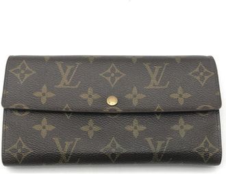 Louis Vuitton Monogram Brown Monogram Long Wallet (Bi-Fold) (Pre-Owned)