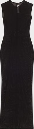 Alex Perry Power Mesh Sleeveless Midi Dress