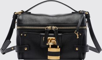Chlo&eacute; Mini borsa a mano Paddington in pelle liscia con lucchetto e tracolla