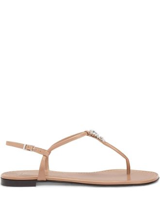 Giuseppe Zanotti Anyelle leather sandals - women - Leather/Leather/Leather - 35 - Neutrals