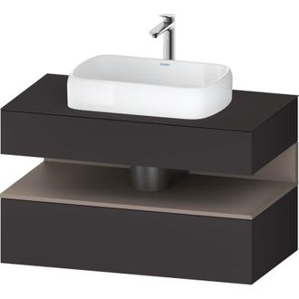 Duravit Duravit - Qatego Consola Mueble Bajo Lavabo, 1 Extra&iacute;ble, 1 Caj&oacute;n