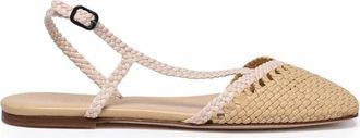 Hereu Asymmetrical Leather Sandal - Beige