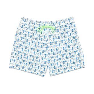 MC2 Saint Barth Beachwear, male, White, Size: XL Drawstring Swimwear