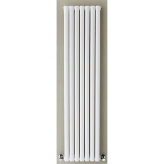 Clifton White Vertical Double Panel Radiator 1600mm (H) x 420mm (W)