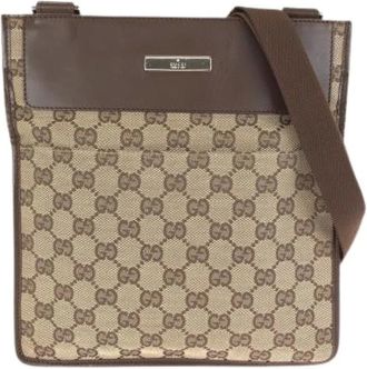 Gucci Borsa a spalla Pre-owned in tela GG e pelle - - Pre-owned - Donna - Marrone - ONE SIZE