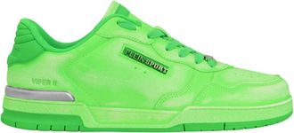 Plein Sport Viper II Mag // Gen. X.05 - unisex - Skateschoenen - Groen - 41 EU - Leer - Fitness
