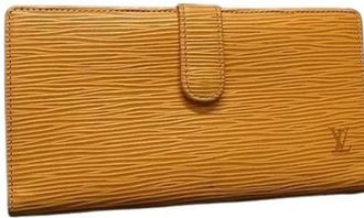 Louis Vuitton Yellow Leather Wallet (Bi-Fold) (Pre-Owned)