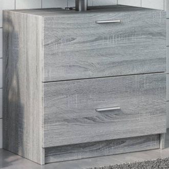 vidaXL Mobile Lavabo Grigio Sonoma 59x37x59 cm in Truciolare - Vidaxl
