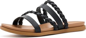 Journee Collection Colette Womens Sandals Black : 7.5 M, Synthetic