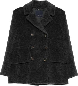 Max Mara Wollen blazer met dubbele rij knopen - Grijs