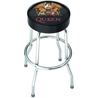 Queen Classic Crest Bar Stool in Black