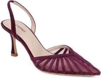 L'agence Mercer Slingback Pump in Burgundy Suede at Nordstrom, Size 9.5