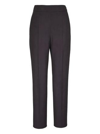 Agnona elastic-waistband trousers - women - Wool - 10 - Grey