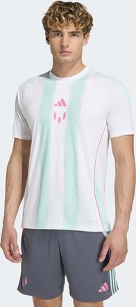 adidas Fussballtrikot ADIDAS PERFORMANCE MESSI TRAININGSTRIKOT, Herren, Gr. XXL, wei&szlig;, semi flash aqua, Obermaterial: 100% Polyester, Rundhals, Trikots Fussb
