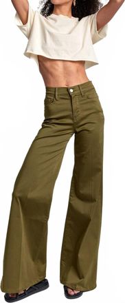 Frame Denim Le Palazzo Pant In Sateen Surplus