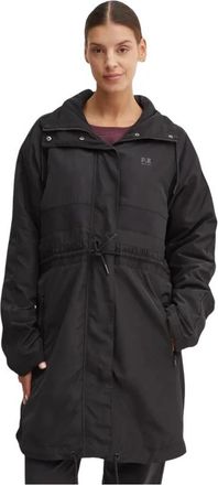 P.E Nation Mid Length Man Down Parka - Dames - Parka Jassen - Zwart - XS - Polyester - Jassen