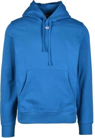 Diesel Sweatshirt - Heren - Hoodies - Blauw - S - Katoen - Hoodies & sweatvesten