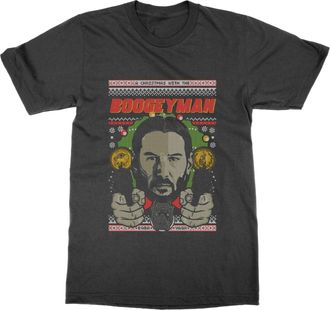 Generic Wick Christmas Jumper T-Shirt (Black, M)