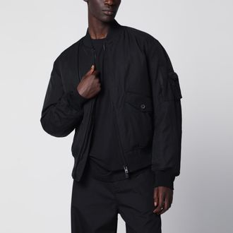 Yohji Yamamoto Y-3 bomber jacket in black nylon