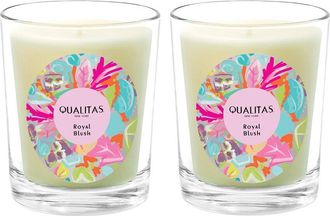 Qualitas Royal Blush Two Scented Beeswax Candle Set