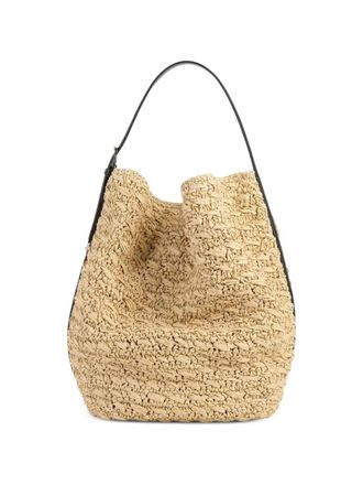 Toteme Belted Raffia Tote Bag
