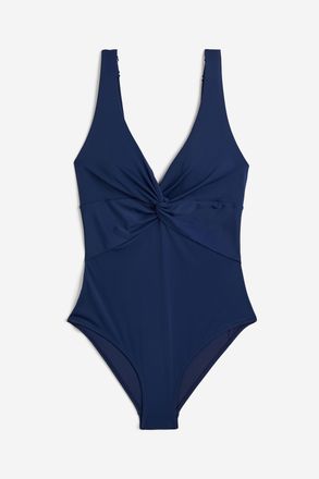 H&M Shape-Badeanzug - Marineblau