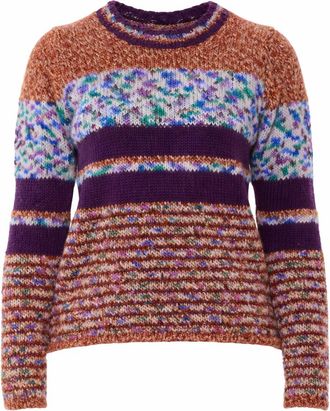 Fabrizio Del Carlo Multicolor Striped Wool Sweater