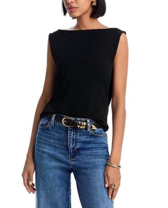 Frame Denim The Drape Tank In Black