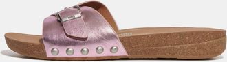 FitFlop Dames Fit Flop iQushion Verstelbare Gesp Metallic Sliders in Lila